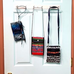 Small cross body and wristlet bags